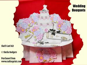 Wedding Bouquets 3D Shelf Card Kit