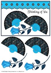 Black Peacock Fans