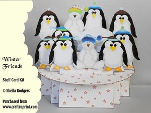 Winter Friends 3D Shelf Card Kit