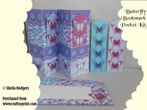 Butterfly Bookmark Pocket Card Kit