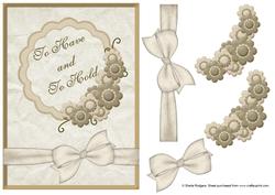 Contemporary Wedding Card