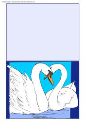 Pair of Swans Quick Card