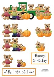 Pumpkin Pals Decoupage Sheet