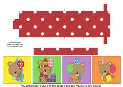 Party Bears Waterfall Card
