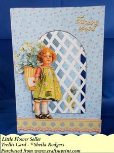 Little Flower Seller - Trellis Card Kit