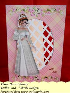 Flame Haired Beauty - Trellis Card Kit