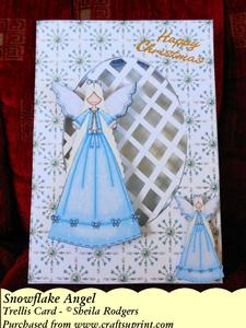 Snowflake Angel - Trellis Card Kit