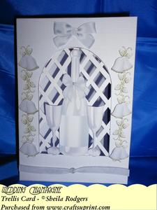 Wedding Champagne - Trellis Card Kit