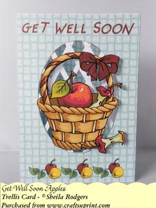 Get Well Soon Apples - Trellis Card Kit