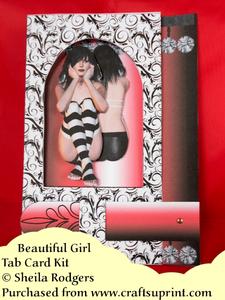 Beautiful Girl - Tab Card Kit