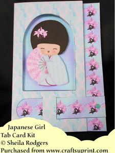 Japanese Girl - Tab Card Kit