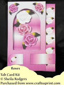 Roses - Tab Card Kit