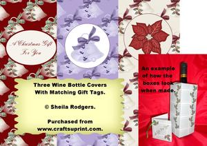Wine Bottle Covers Set 1 - Xmas