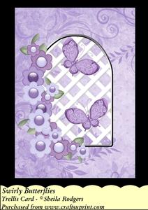 Swirly Butterflies - Trellis Card Kit