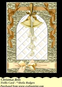 Christmas Bells - Trellis Card Kit