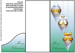 Voucher Card - Christmas Baubles