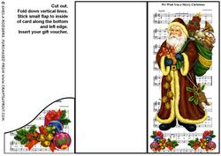 Voucher Card - Vintage Santa
