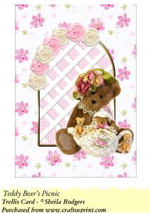 Teddy Bear's Picnic - Trellis Card Kit