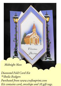 Midnight Mass - Diamond Fold Card
