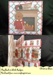 Christmas Bears Flag Book