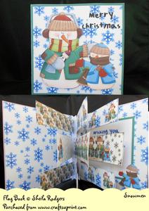 Snowmen Flag Book