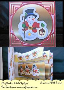Snowman with Lamp Flag Book