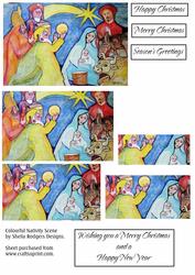 Colourful Nativity Scene