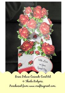 Roses Deluxe Cascade Card Kit