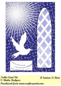 A Saviour is Born Trellis Card Kit