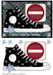Belated Birthday Baseball Boot