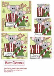Candy Cane Mice Pyramid