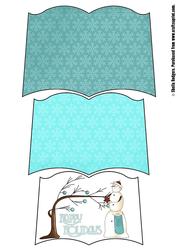 Holiday Snowman Open Book