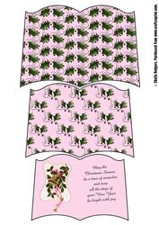 Christmas Holly Bell Open Book