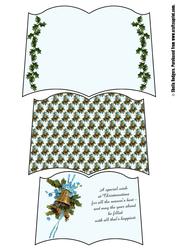 Forget Me Not Christmas Bell Open Book