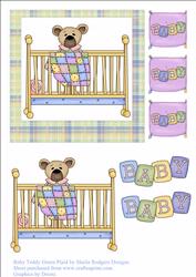 Baby Teddy Green Plaid