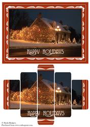 Christmas Lights Panel Card