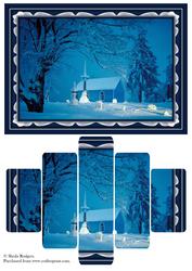 Winter Church Panel Card