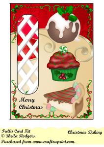 Christmas Baking Trellis Card Kit