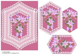 Lily Bouquet Lozenge Shaped Pyramid