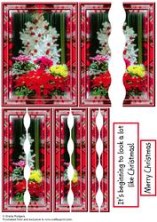 Christmas Flowers Wavy Edged Stacker
