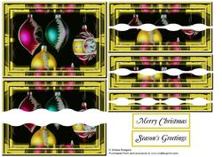 Christmas Tree Baubles Wavy Edge Stacker
