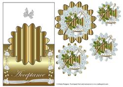 Wedding Acceptance Over the Edge Card