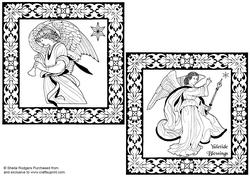 Digital Stamps - Angels 10