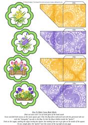 Corner Book Marks - Set of 4 Floral Number 3