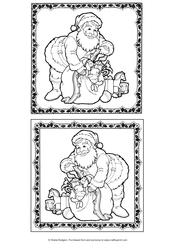 Digital Stamp - Santa Filling His Sack