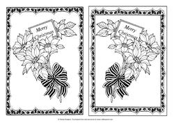 Digital Stamps - Poinsettia