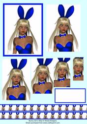Bunny Girl in Blue