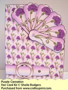Fan Card - Purple Carnation