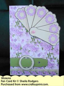 Fan Card - Wisteria