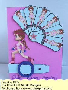 Fan Card - Exercise Girls